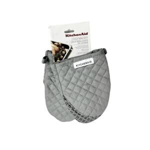 KitchenAid‎ Asteroid Mini Oven Mitt, 5.5"x8", Grey 2 Count